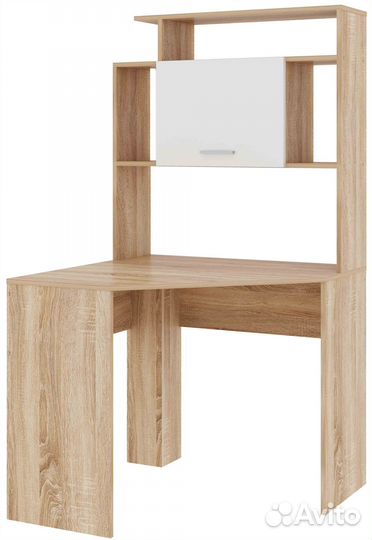 Угловой письменный стол со стеллажом