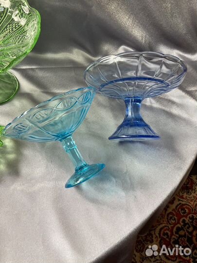 Ваза для фруктов на ножке СССР