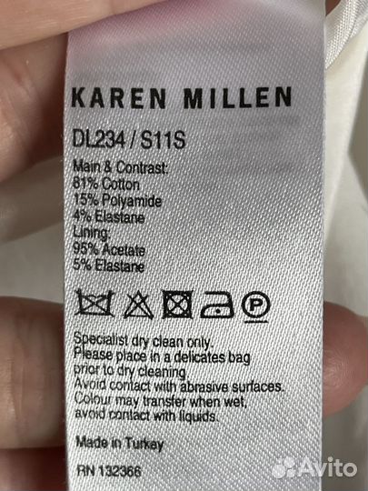 Платье karen millen оригинал хлопок 12 размер