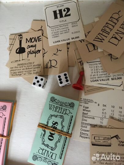 Настольная игра Wheeler-dealer. США, как Монополия
