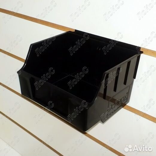 Короб пластиковый чёрный 130x140x97мм