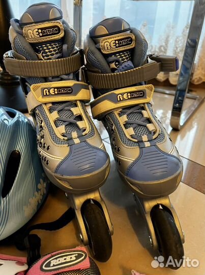 Роликовые коньки детские 34