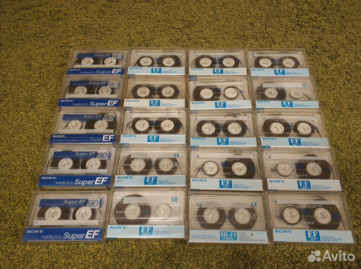 Аудиокассеиты sony - 20 шт