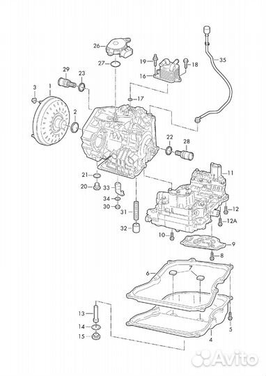 Фильтр АКПП VW polo sedan 15-18г / skoda rapid 13