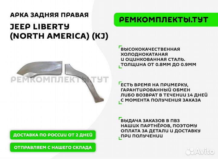 Арка задняя правая Jeep Liberty (North America) KJ