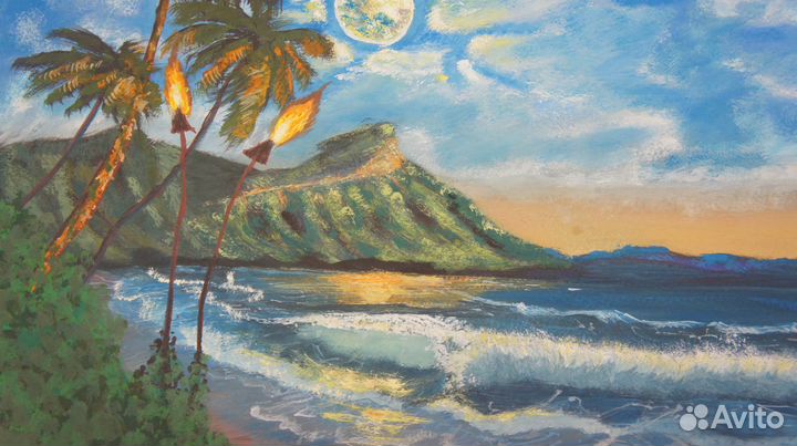 Картина лунная ночь