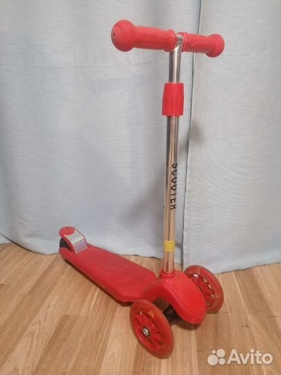 Самокат детский трехколесный бу