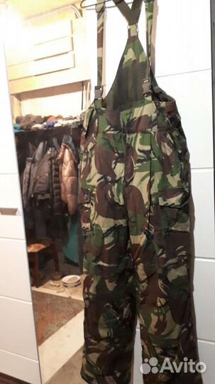 Утеплённые брюки комбинезон