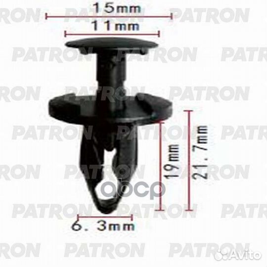 Клипса пластмассовая GM применяемость: молдинги