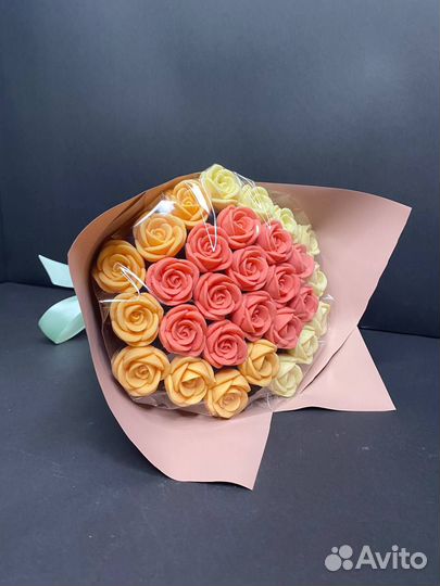 Розы из Бельгийского Шоколада - 29 шт в Букете