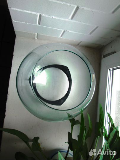 Аквариум круглый 20л ссср.Обогреватель aquael