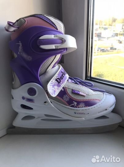 Коньки детские раздвижные 34-37