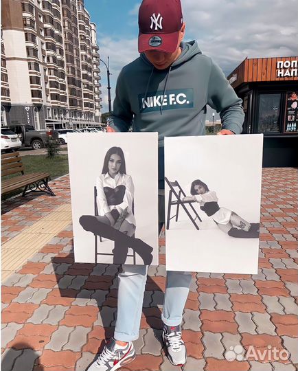 Портрет по фото на холсте, Печать на холсте