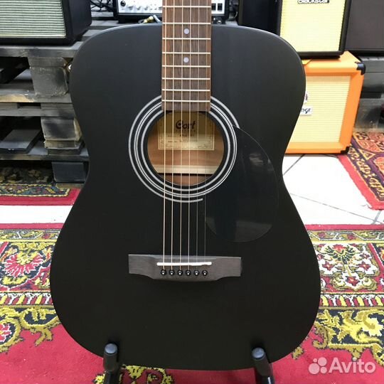 Акустическая гитара Cort AF510 Concert Black Satin