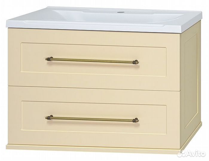 Тумба с раковиной Misty П-Мрт09080-031П2Я/mst-р-е