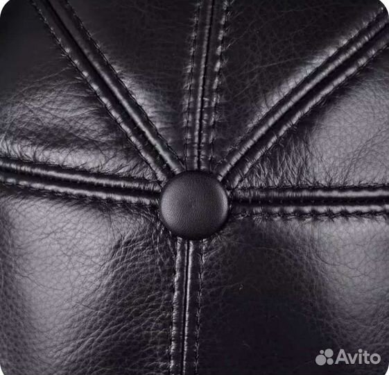 Кепка мужская кожаная новая