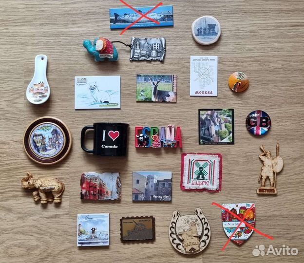 Магниты на холодильник из разных стран