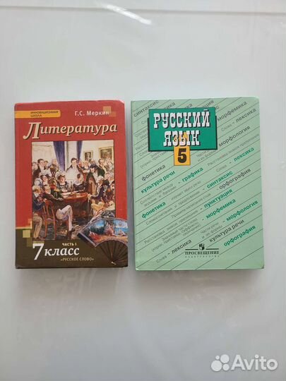 Учебник литературы, учебник русского языка