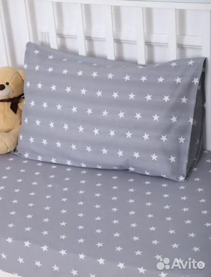 Простынь на резинке 60*120 и для круглой кроватки