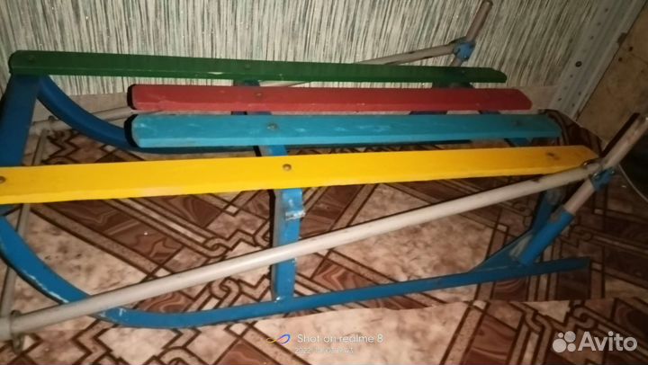 Санки зимние, детские, металлические