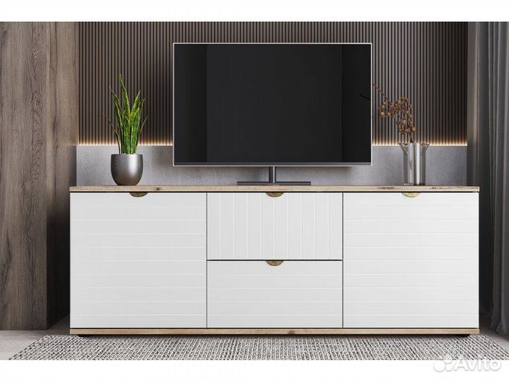 Тв-тумба Монблан-1 Line Milk