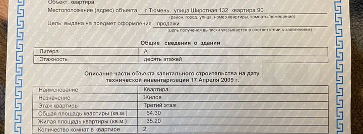 2-к. квартира, 64,3 м², 3/10 эт.