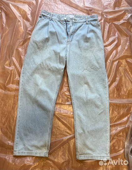 Джинсы Bershka мужские светлые широкие М