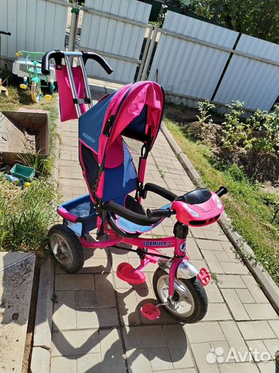 Детский велосипед с родительской ручкой