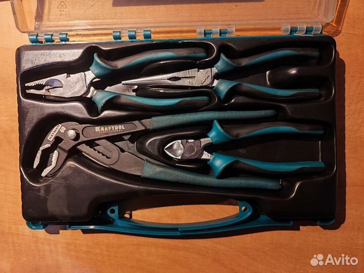 Kraftool 4 предм, Набор губцевого инструмента