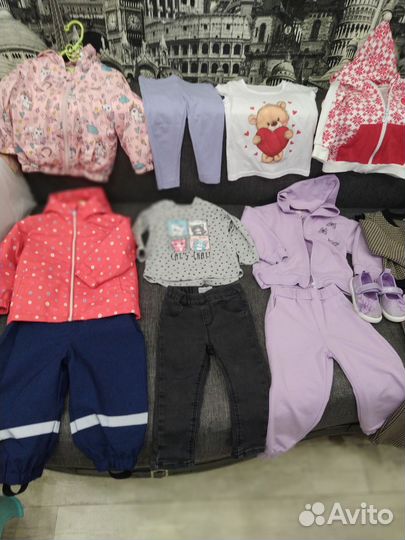 Вещи пакетом для девочки 80 86 92