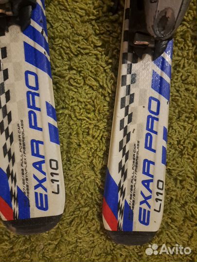 Горные лыжи детские 110 комплект с ботиками