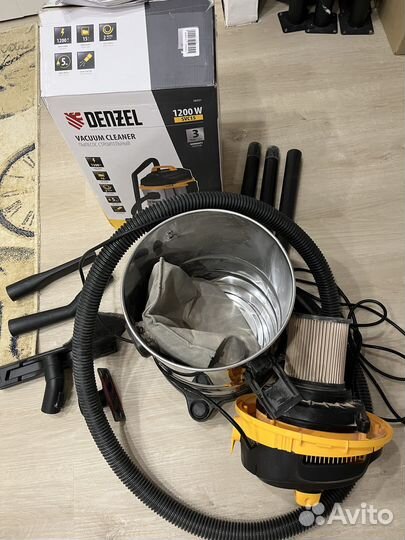 Пылесос строительный Denzel SVC15