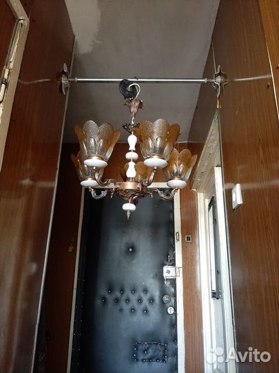 Люстра стекло чехословакия