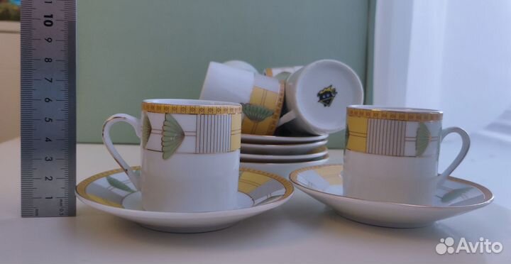 Кофейный сервиз (клеймо улитка с домиком)