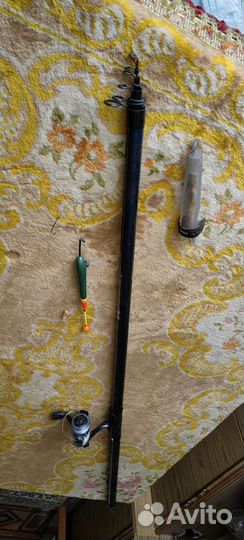 Удилище 5м телескопическое с катушкой
