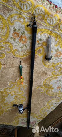 Удилище 5м телескопическое с катушкой