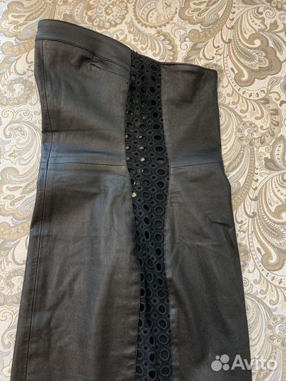 Кожаное платье