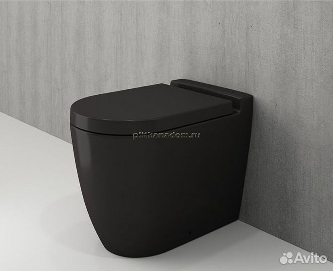 Чаша приставного унитаза Bocchi Venezia 1301-004-0129 черная матовая