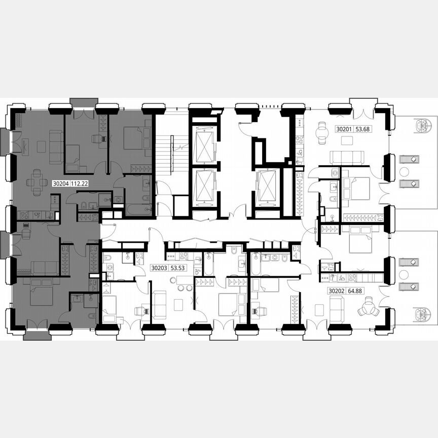 4-к. квартира, 112,2 м², 2/28 эт.
