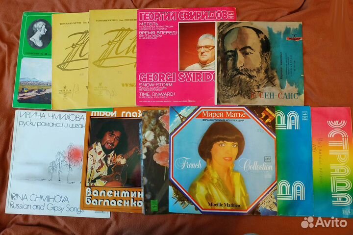 Коллекция виниловых пластинок 54 шт