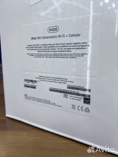 Apple iPad 9 Space Gray 64Gb Cellular