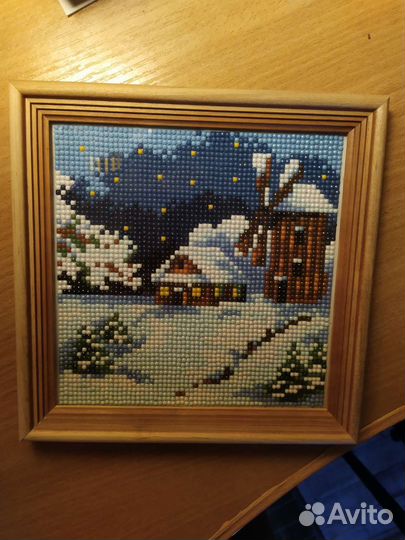 Алмазная мозаика готовая работа