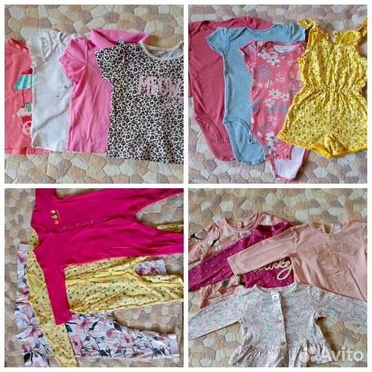 Пакет брендовой одежды 74-80-86 Carter's