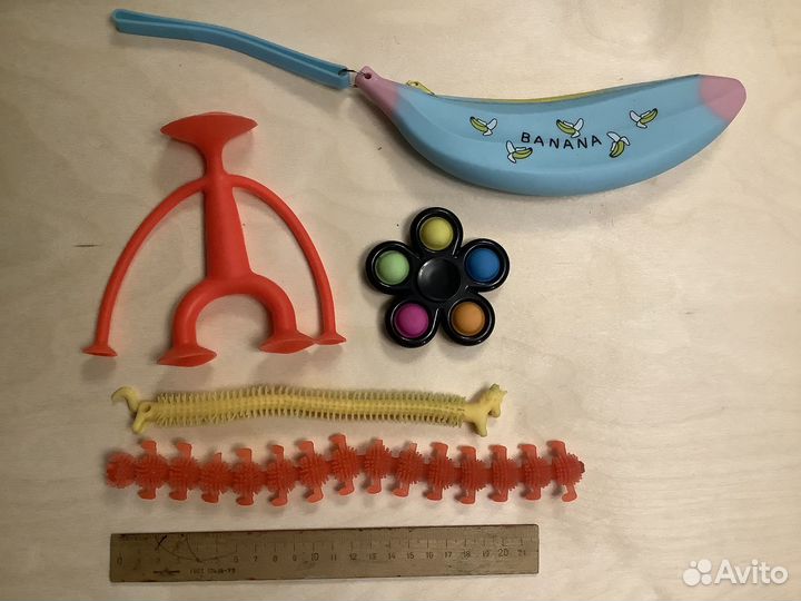 Спиннер с Попит Жмяка Сквиш Пенал силиконовый