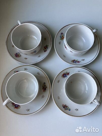 Чайный сервиз СССР пролетарий фарфор