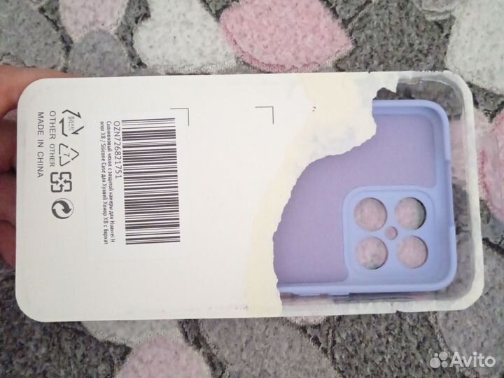 Чехол на honor 8x + защитное стекло