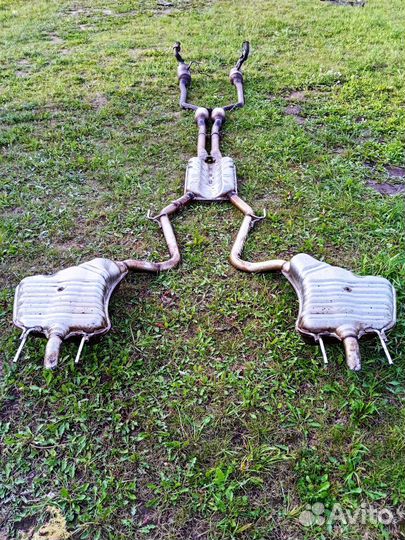 Глушитель в сборе Mercedes W221 M272