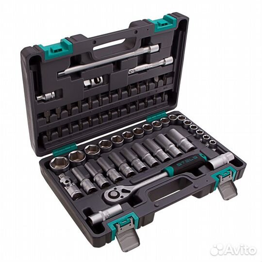 Набор инструментов, 1/2, CrV, пластиковый кейс, 60