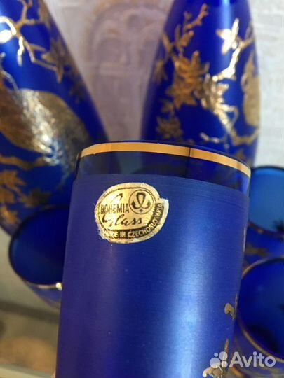Набор богемское стекло СССР