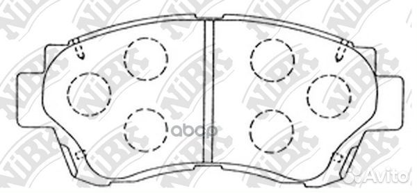 Колодки тормозные дисковые перед toyota CAM